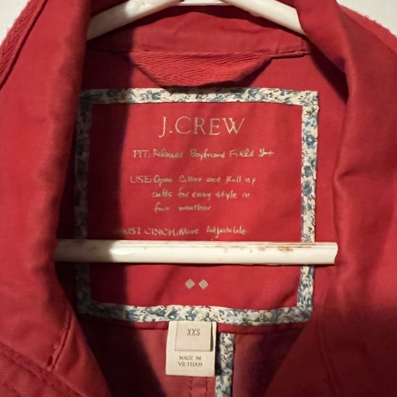 J.Crew Relaxed Boyfriend Fieldcoat, xxsmall, burnt orange - Picture 3 of 4